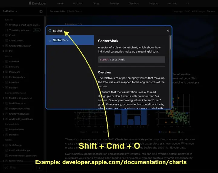 Search documentation