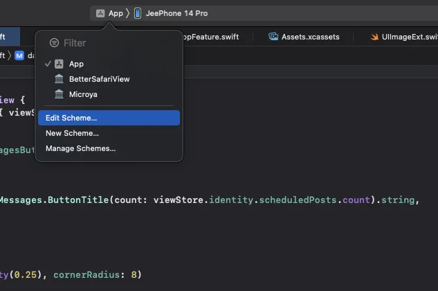The setting before the change